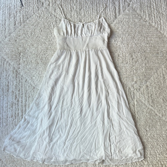 Wilfred Dresses & Skirts - Wilfred Genoa Midi White Spaghetti Strap Maxi Dress